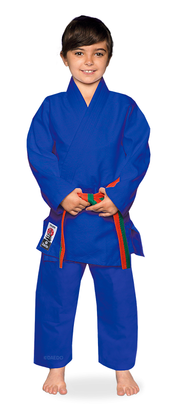 Niebieskie judogi Daedo Silver dla dzieci